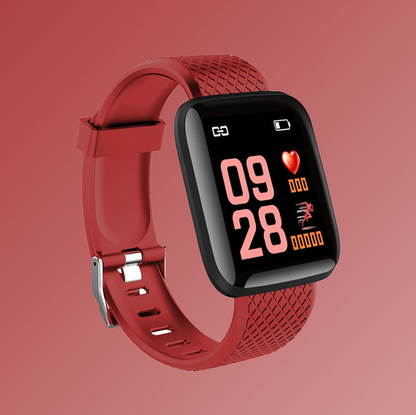 Men Fitness Watch Blood Pressure Heart Rate Monitor Fitness Tracker Waterproof Wristwatch Bluetooth